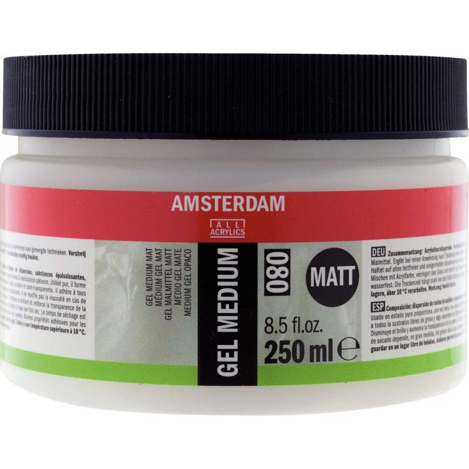 AMSTERDAM GEL MEDIUM MATT 080 250ML