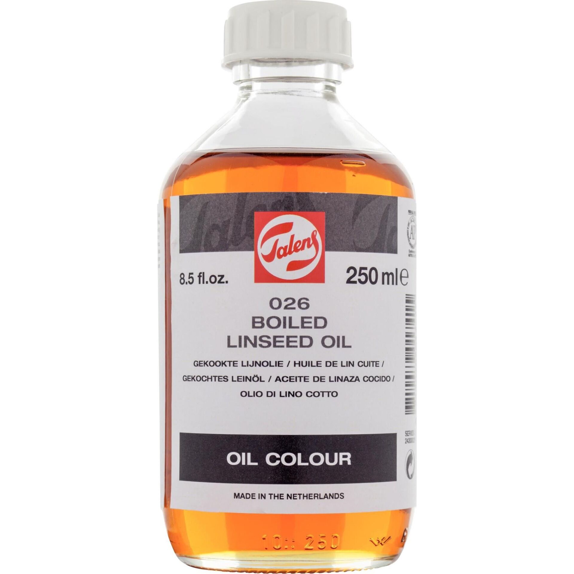 TALENS LINSEED OIL BOILED 026 250 ML (KAYNATILMIŞ KETEN YAĞI)