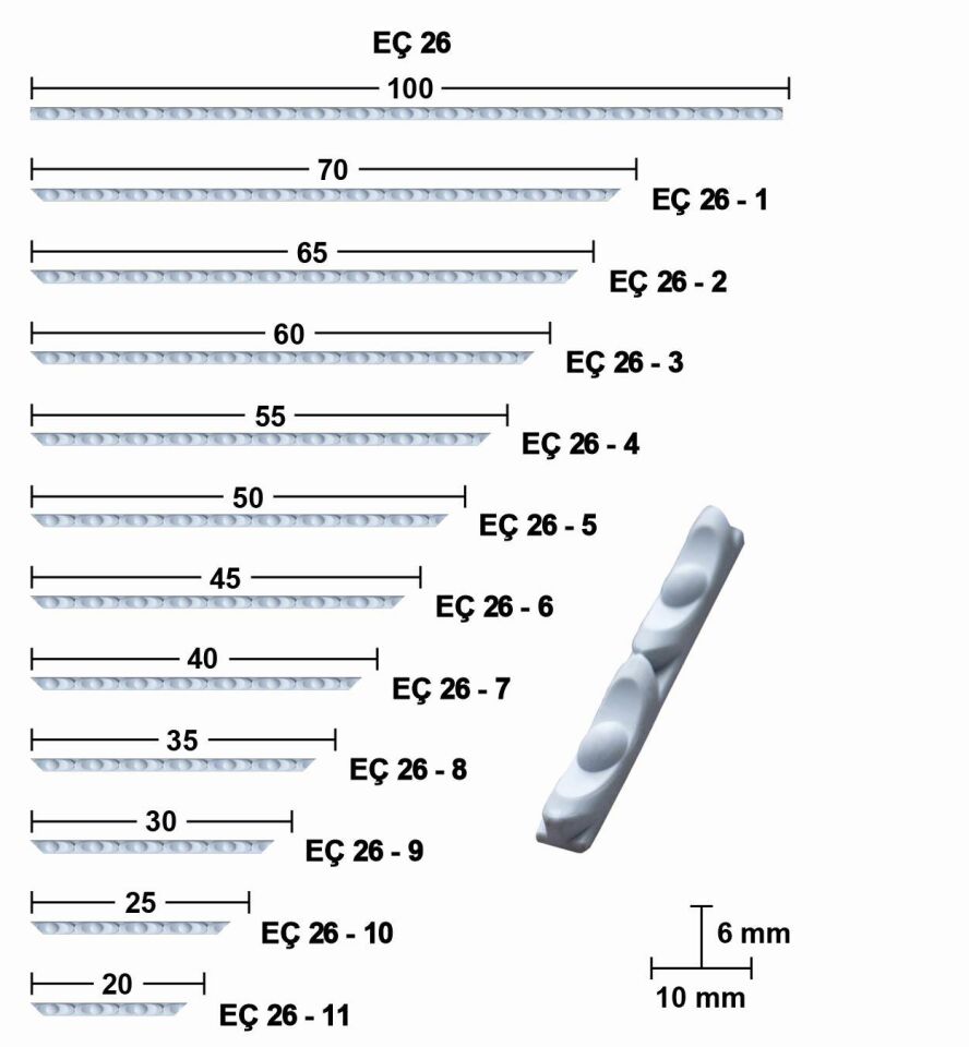 40 CM ESNEK MOBİLYA ÇITASI