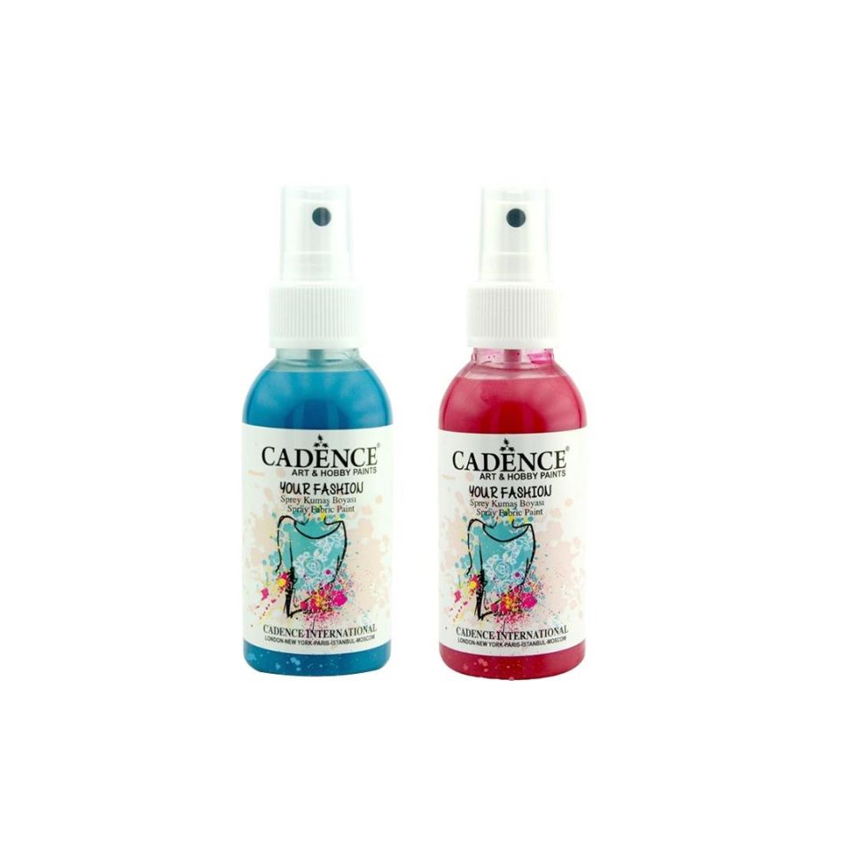 CADENCE SPREY KUMAŞ BOYASI 100ML 2Lİ SET