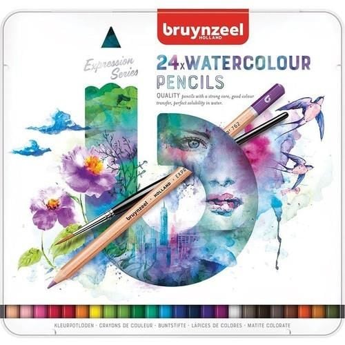 BRUYNZEEL EXPRESSION AQUARELLE 24'LÜ KURU-SULU KALEM BOYA SETİ