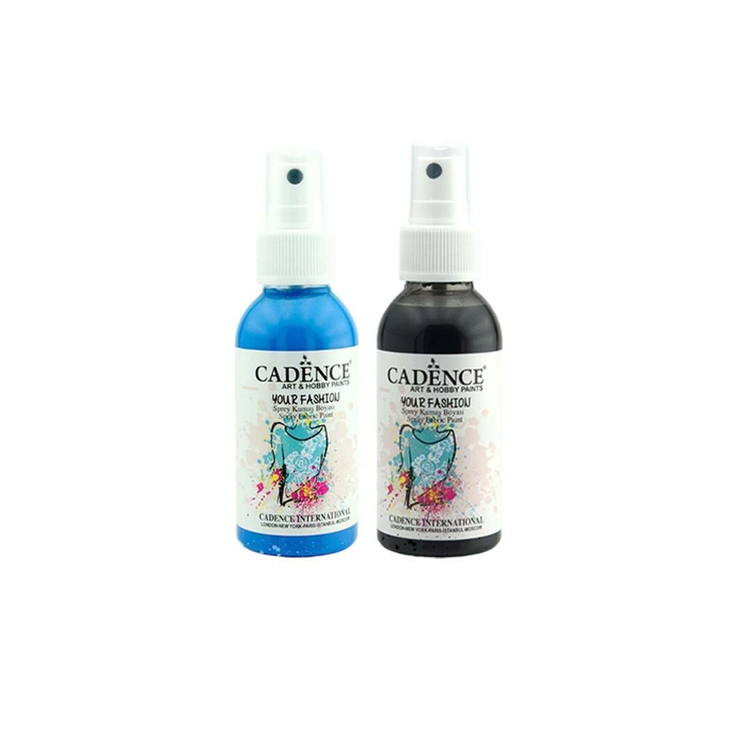 CADENCE SPREY KUMAŞ BOYASI 100ML 2Lİ SET