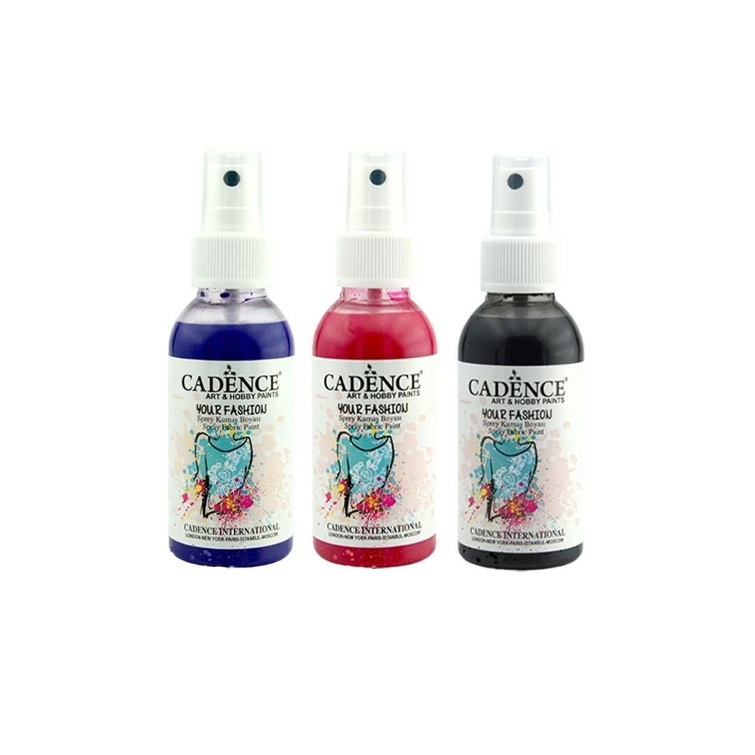 CADENCE SPREY KUMAŞ BOYASI 100ML 3LÜ SET