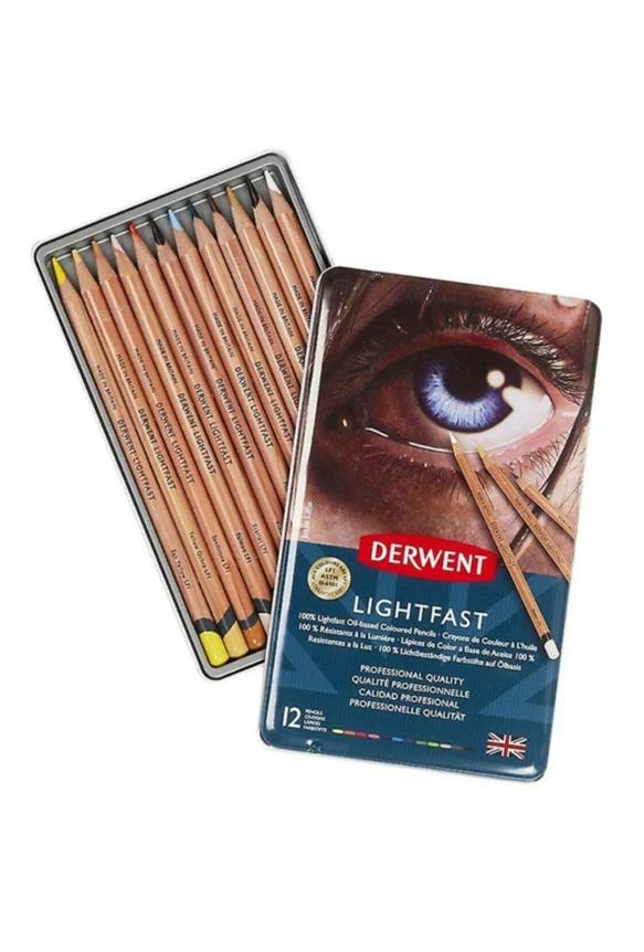 DERWENT LIGHTFAST 12'Lİ METAL KUTU