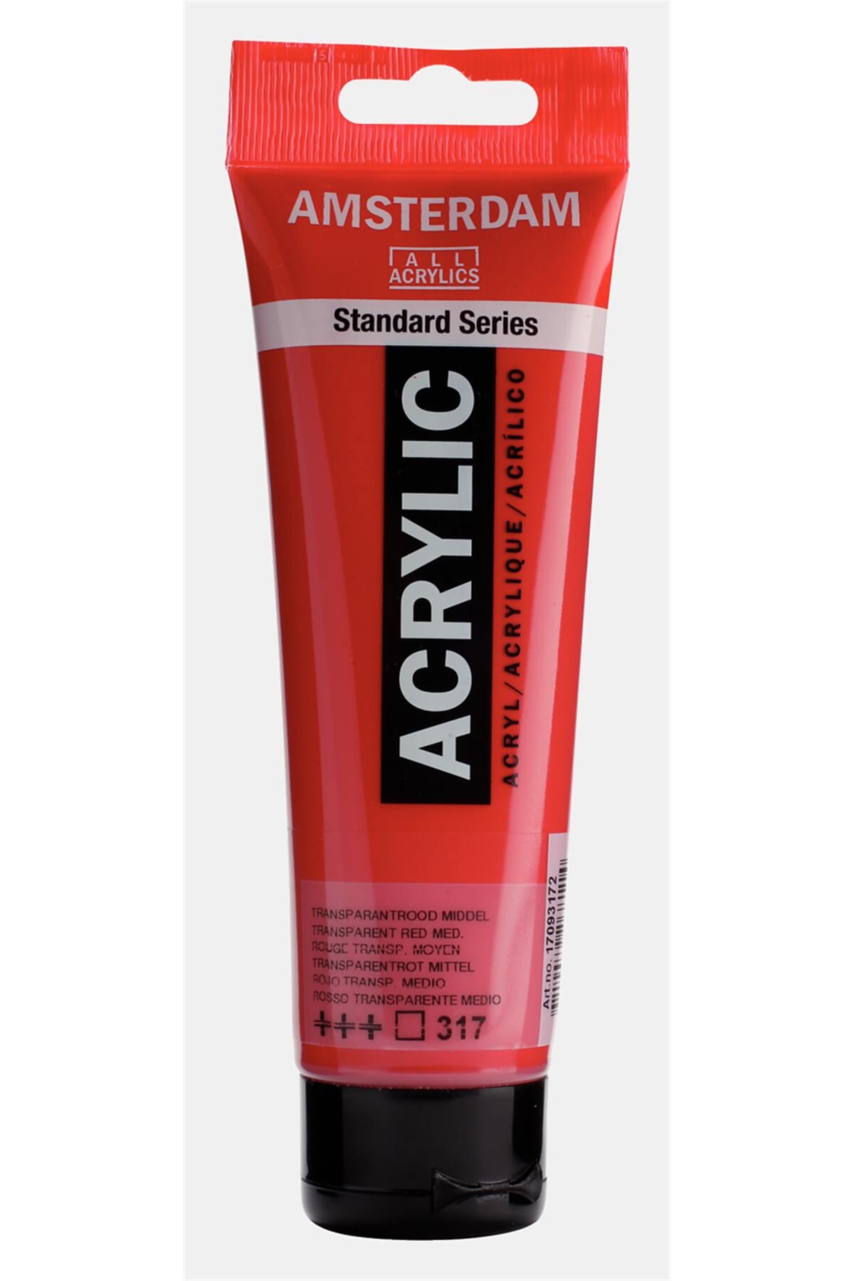 Amsterdam Akrilik Boya 120ml 317 Transp. Red Medium