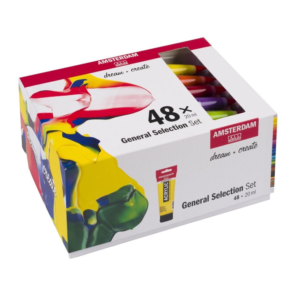 AMSTERDAM AKRİLİK BOYA SETİ 48 X 20 ML